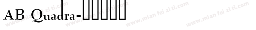 AB Quadra字体转换